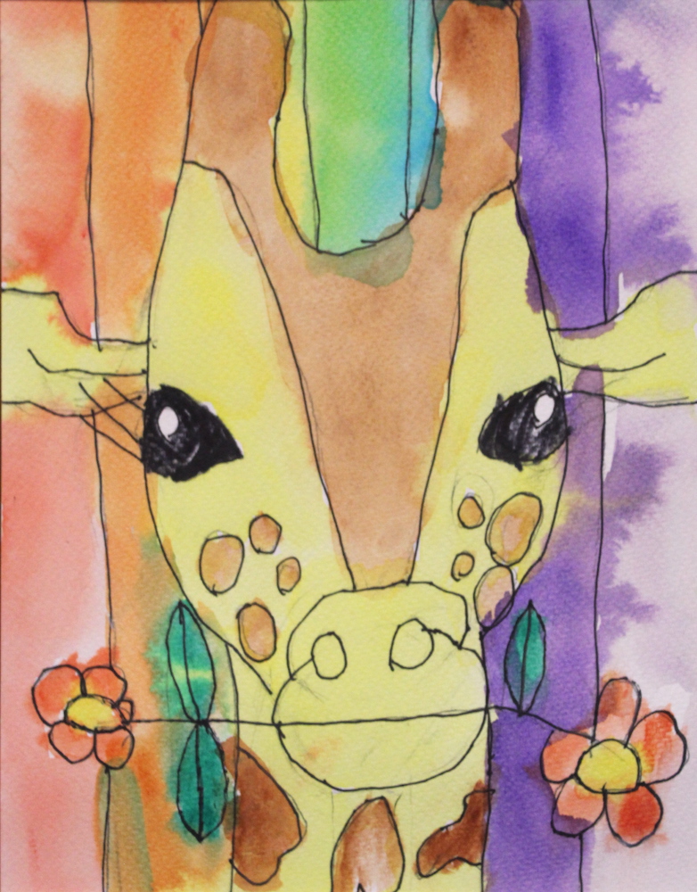 Giraffe Rainbow - Aniston Corsley