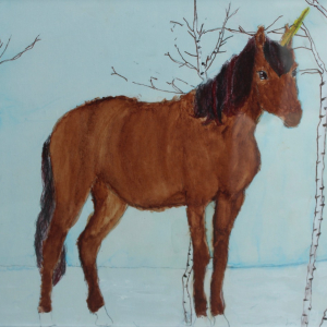 Kayla-Hall_Black-Unicorn-Art-Classes-Cordovan-Student-Art-Show