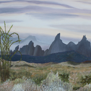 Terry-Shoenfelt_-Ocotillo-Mule-Ears-Mountain-Big-Bend-National-Park-Art-Classes-Cordovan-Student-Art-Show