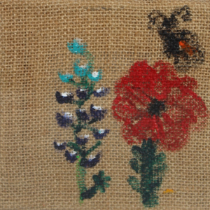 Rylnn-Berand_Poppy-in-Blue-Bonnet-Cordovan-Art-Show