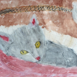 Rachel-Silver_Cutie-cat-Art-Classes-Cordovan-Student-Art-Show