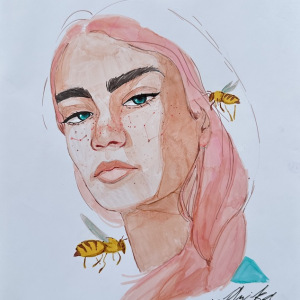 Anika-Titsworth_Pink-Hair-and-the-Bees_1st