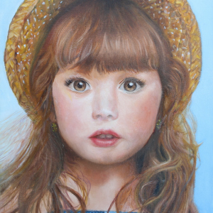 Ardelle_girl-with-straw-hat2_Cordovan-Art-School-Student
