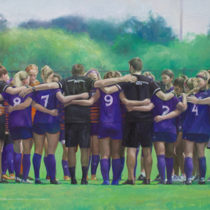 Soccer-Huddle_John-Howell-artist