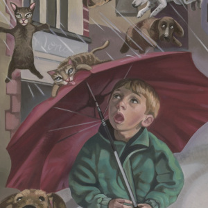 raining-cats-dogs-by-John-Howell_Cordovan-Art-School-Faculty