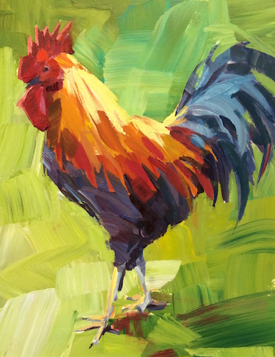 Painterly Rooster