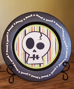 Halloween ceramic plate 3