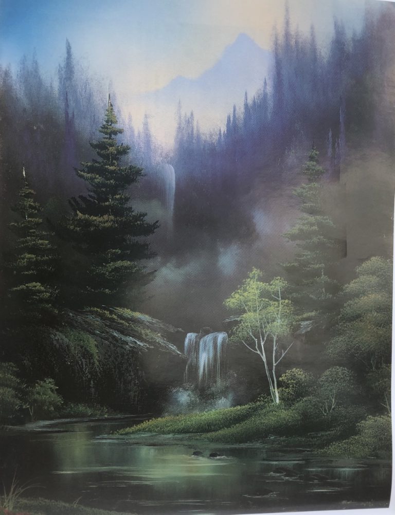 Bob Ross Falls in the Glen – Round Rock - Cordovan Art School