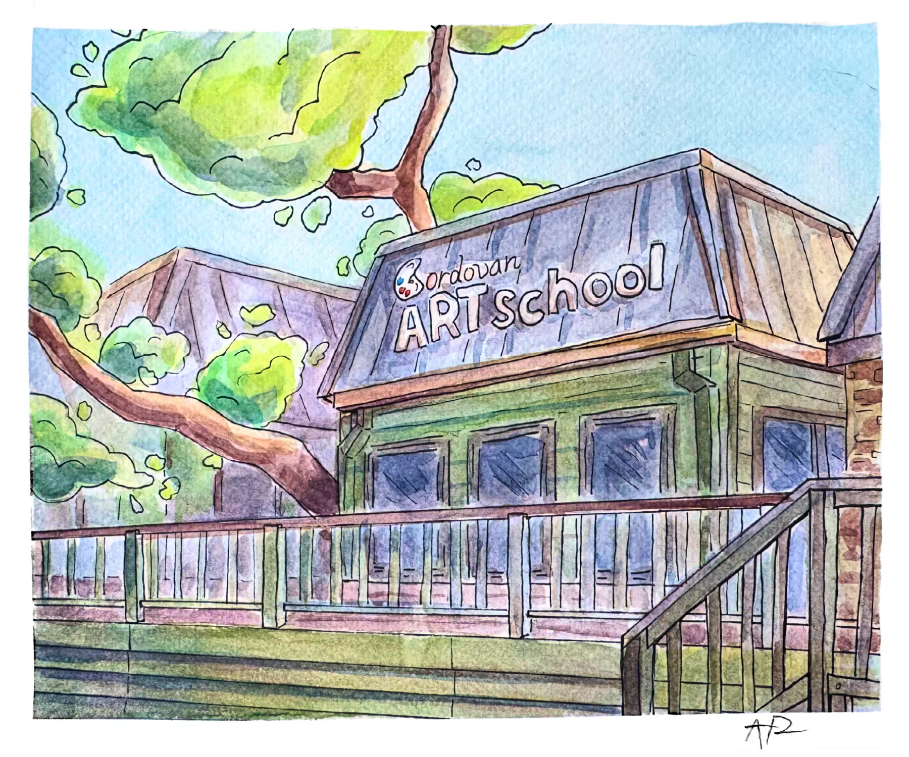 NW Austin Drawing Front of Building